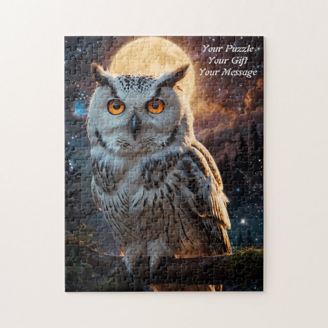 Coruja de Wisdom Jigsee Quebra-cabeça (Vertical)