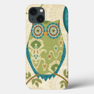 Coruja Decorativa com Designs Circulares