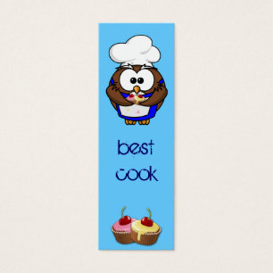coruja do cozinheiro chefe do cupcake