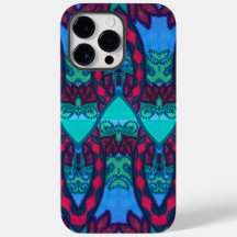 Coruja e Gato de Bordados Tribais