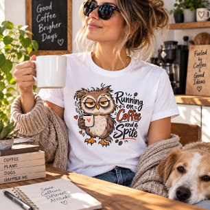 Coruja Engraçada que Funciona à Café e Rancor
