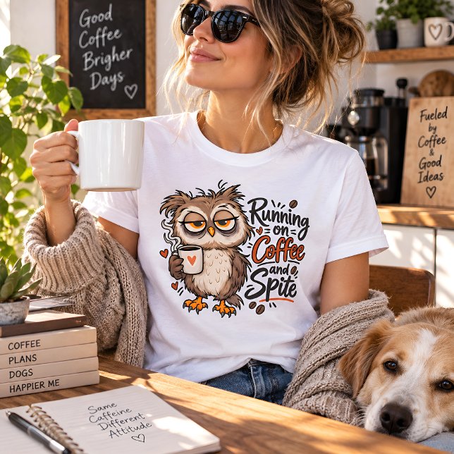 Coruja Engraçada que Funciona à Café e Rancor (Criador carregado)
