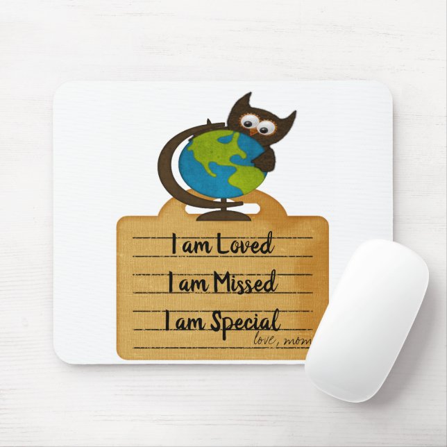 Coruja Love, Mouse Especial Perdido! Mousepad (Com mouse)