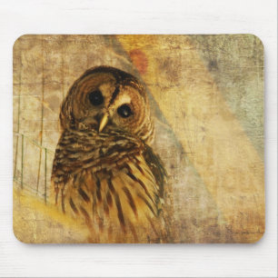 Coruja Mousepad - coruja barrada