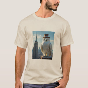 coruja na camiseta do prédio do estado do império