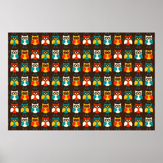 Coruja Padrão 1 Impressão (Frente)