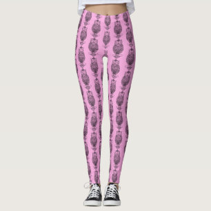 Coruja (rosa) - Leggings