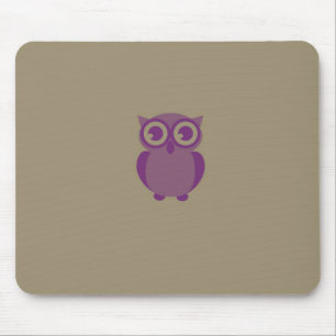 Coruja roxa Mousepad