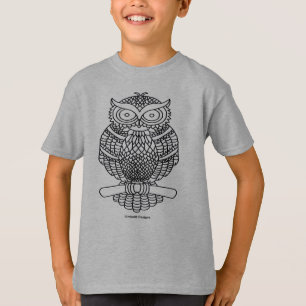 Coruja (vívida) - Camiseta Básica Masculina