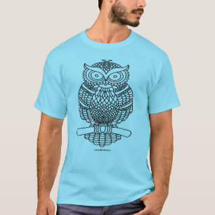 Coruja (vívida) - Camiseta Básica Masculina