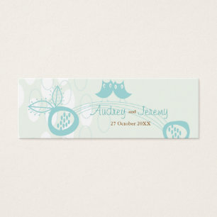 Corujas azuis no obrigado feito sob encomenda do