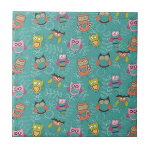 Corujas Doodled na cerceta