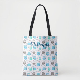 Corujas e Ramais Tote Bag Padrão