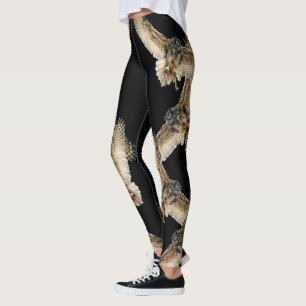 Corujas em leggings pretas