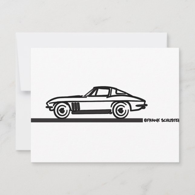 Corvette Stingray Split Blk 1965 (Frente)