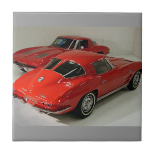 Corvette Vermelho da Janela Dividida Clássica