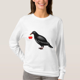 Corvo com camiseta das bagas