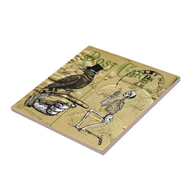 Corvo e esqueleto (Lateral)