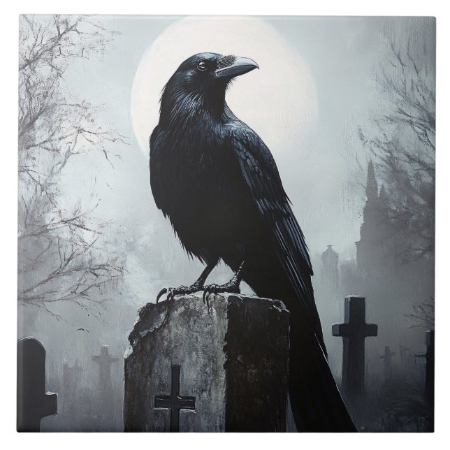 Corvo no Cemitério Gótico (Frente)