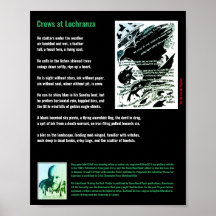 Corvos em Lochranza poem/John G.Hall Poster
