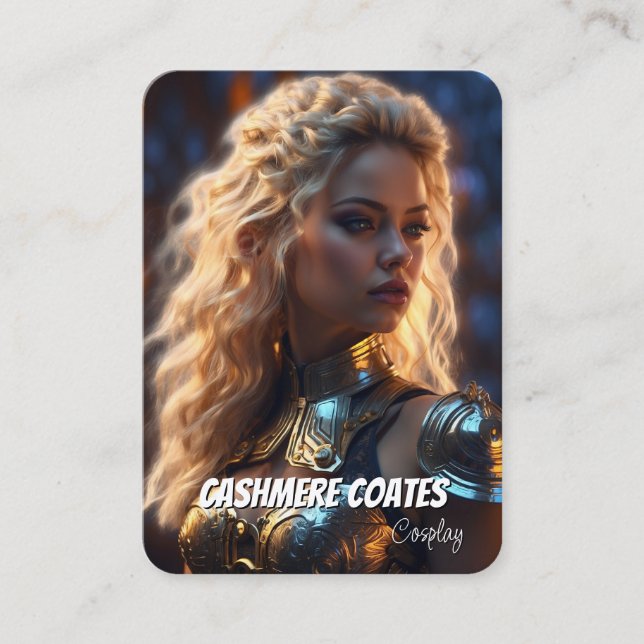 Coscards Personalizados | Cartões Mínimos de Comér (Frente)