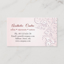 Cosmética, beleza e maquilhagem cartão de visita