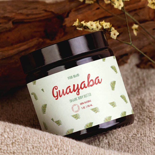 Cosméticos Coloridos Tropicais Envolvem Rótulo (Criador carregado)