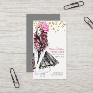 Cosméticos Roupa de Moda Cartão de visita de Sal