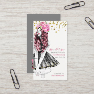 Cosméticos Roupa de Moda Cartão de visita de Salão