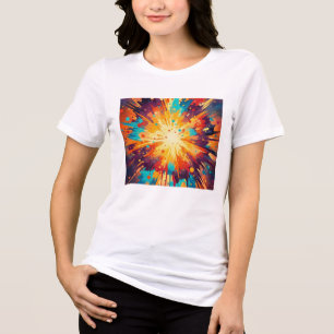 Cosmic Burst Abstract Splatter Art
