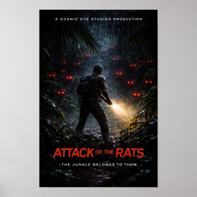 Cosmic Eye – Jungle Survival Horror Poster (Frente)