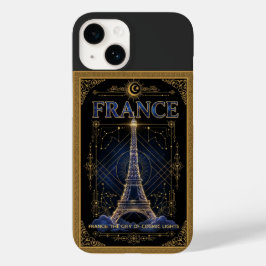 Cosmic France Eiffel Tower Celestial Art