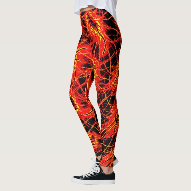 Cosmic Galaxy Leggings – Neon Space Art (Esquerda)