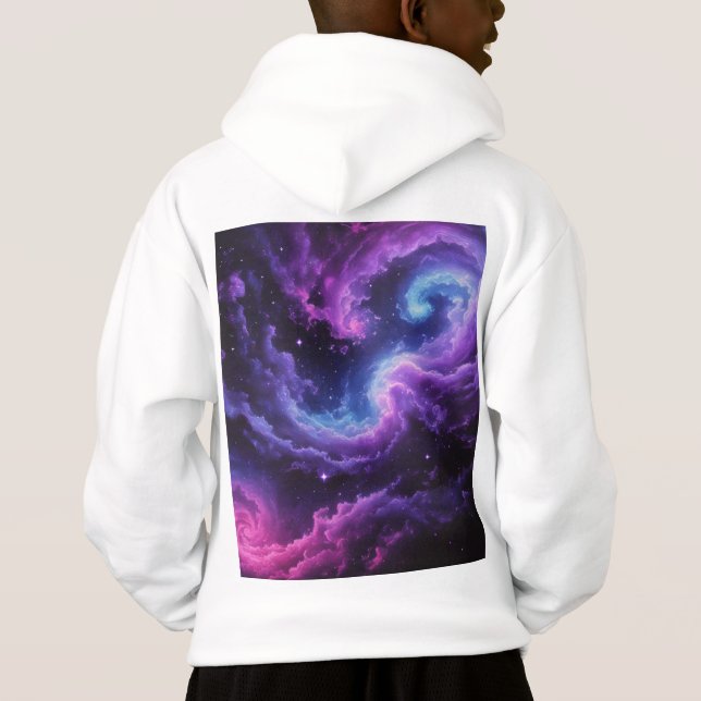 Cosmic Galaxy Nebula Abstract Space Art Design (Verso)