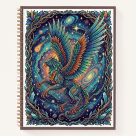 Cosmic Griffin Guardian Zentangle Mythical Journal