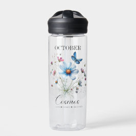 Cosmic Hydration October Birth Flower Water Bottle