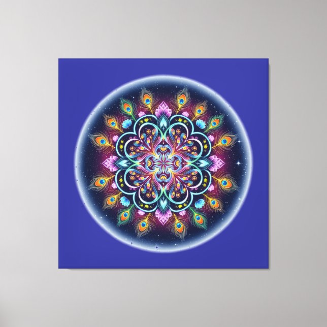 Cosmic Mandala Canvas Wall Art (Frente)