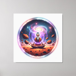 Cosmic Meditator Stretched Canvas Art
