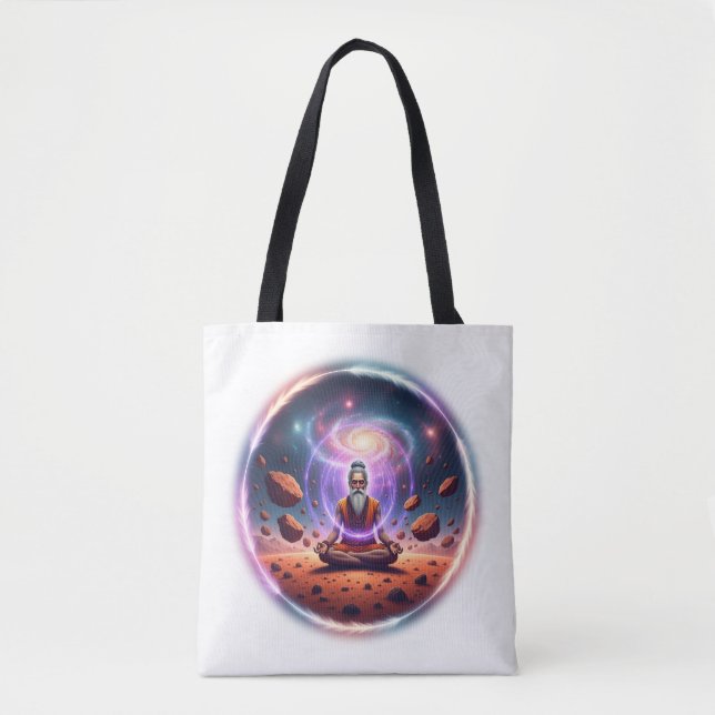 Cosmic Meditator Tote Bag - Spiritual Galaxy (Frente)