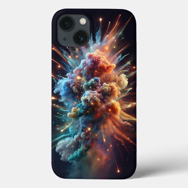 Cosmic Nebula Cloud Explosion Phone Case - Vibrant (Verso)
