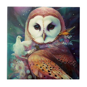 Cosmic Owl Fantasy Art