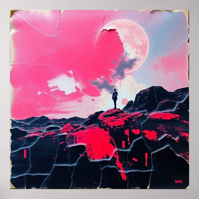 Cósmico mais longo: Poster de Sonho Rosa Retroativ (Frente)