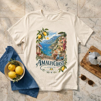 Costa Amalfitana Itália Verão Mediterrâneo Vintage