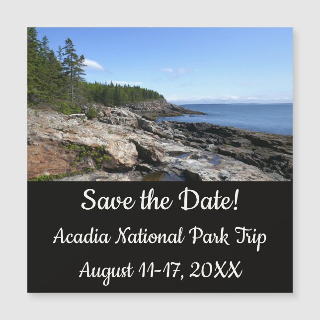Costa da Ilha Bar no Parque Nacional Acadia (Frente)