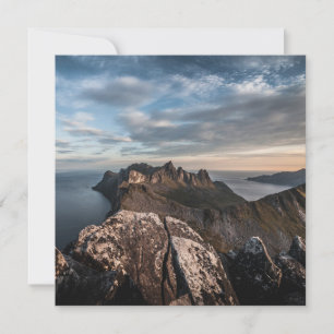 Costa da Noruega Cartão com fotos paisagístico