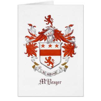 Costa de McBrayer do cartão dos braços