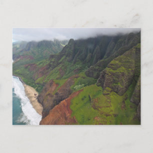 Costa de Na'Pali - Kauai, Havaí Cartão Postal