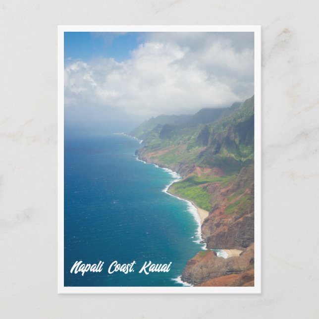 Costa de Napali Kauai Havaí Cartão Postal (Frente)