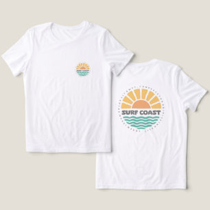 Costa de Surf Pôr do Sol Vintage Design Retrô