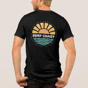 Costa de Surf Pôr do Sol Vintage Design Retrô